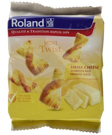 Roland Mini Twist Swiss Cheese 75 g pack of 10 (10 x 75 g)
