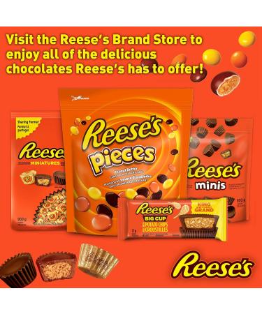 REESE'S Bulk Chocolate - Chocolate Candy Peanut Butter Cups Minis Holiday Candy Individually Wrapped Candy For Sharing 900g - Buy Online on SooperMarket.com