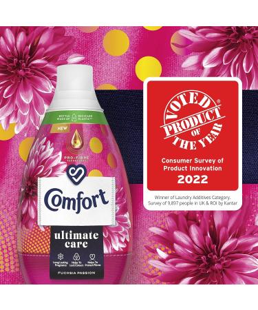 Comfort Ultimate Care Fuchsia Passion Fabric Conditioner - 6x 870ml (348 washes) | 100% Recycled Plastic | Complete Clothes Protection - Buy Online on SooperMarket.com
