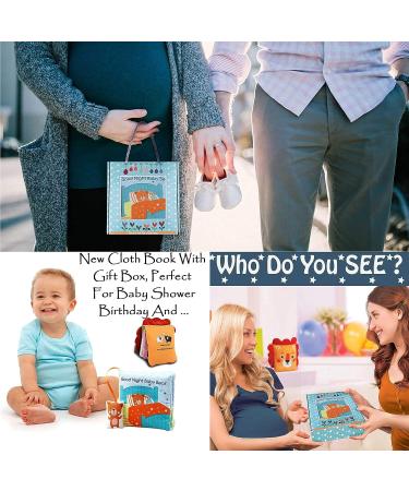 Goodnight Teddy Soft Baby Book - Interactive Developmental Cloth Toy for Boys and Girls | Machine Washable Soft Fabric | Perfect Gift Box for Infants and Toddlers - Buy Online on SooperMarket.com