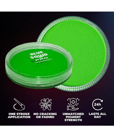 Blue Squid PRO Face Paint - Bright Lime Green (30gm) | Superior Quality Water Based Makeup for Adults, Kids & SFX - Buy Online on SooperMarket.com