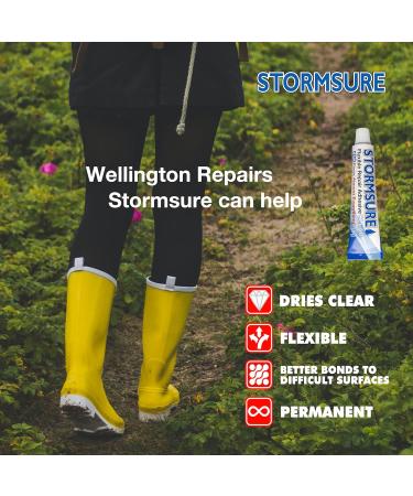 Wellington Boot Repair Kit XL 15g Accelerated - Industrial Strength glue Sole Repair Heel Repair Boot Repair - PU Adhesive Waterproof Permanent Durable Flexible Transparent with Accelerator - Buy Online on SooperMarket.com