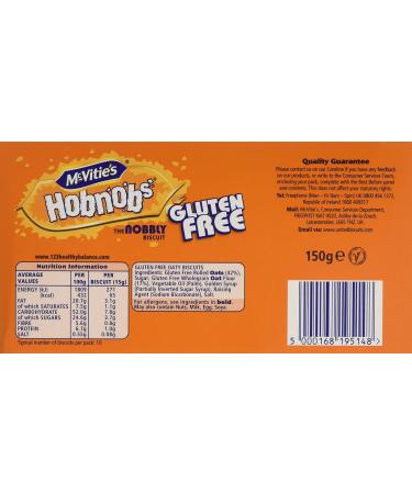 Mc Vities Gluten Free Hobnobs 150g - Buy Online on SooperMarket.com
