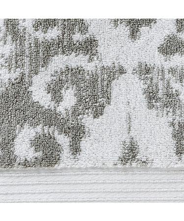 SKL Home Mirage Fringe 100% Turkish Cotton Gray Bath Towel - Buy Online on SooperMarket.com