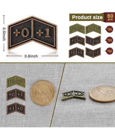 60 Pieces Magic Gathering Counters Tokens Antique Gold Metal Tokens Counters Double Sided Compatible with CCG and MTG with Velvet Drawstring Pouch - Buy Online on SooperMarket.com