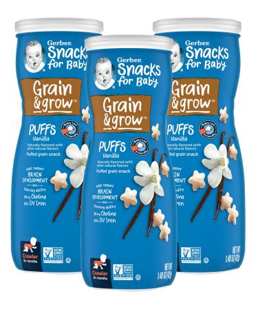 Gerber Puffs Cereal Snack 8+ Months Vanilla 1.48 oz (42 g)