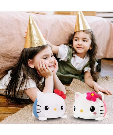 FASTEXX Hello Kitty Plush Reversible Octopus & Teddy Plushies - Super Soft Toys for Girls | Double-Sided Flip Mood Kitty Plush for Expressing Emotions - Buy Online on SooperMarket.com