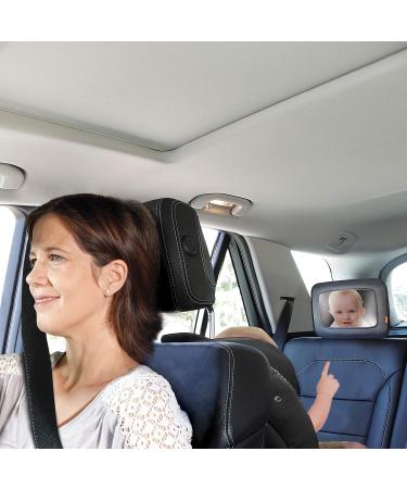 Dreambaby Backseat Mirror - Extra Large Wide Angle View, Shatterproof & Safe for Toddlers | Model F291 - 20x29cm - Black - Buy Online on SooperMarket.com