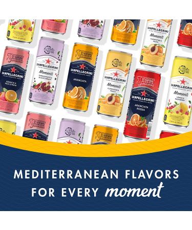 Sanpellegrino Blood Orange Sparkling Fruit Beverage Cans 11.15 Fl Oz (Pack of 6) - Refreshing Italian Soda - Buy Online on SooperMarket.com
