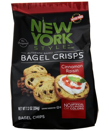 New York Style Bagel Crisps, Cinnamon Raisin, 7.2 Ounce