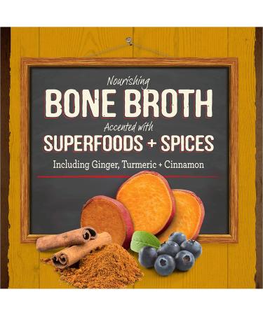 Merrick Grain Free Chicken Bone Broth Meal Topper for Adult Dogs - Superfoods & Cinnamon - 7oz (Pack of 3) - Buy Online on SooperMarket.com