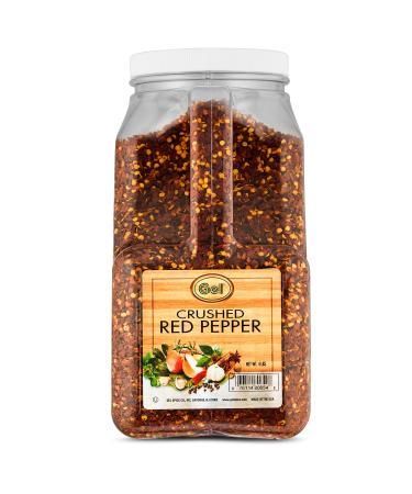 Gel Spice Crushed Red Pepper Chilli Flakes - Bulk Size - 4 Pound