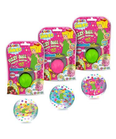 Craze Inkee Bibi Blocksberg |3 Set children bombs with a surprise magical bathing ball with Bibi Blocksberg Flummis 3x Bibi & Tina bombs with flummis