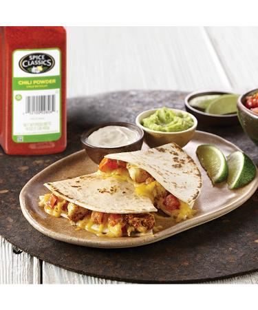 Spice Classics Chili Powder 16 oz - Ground Chili Powder with Oregano and Garlic for Mexican & Southwest Dishes - 1 lb Container - Buy Online on SooperMarket.com