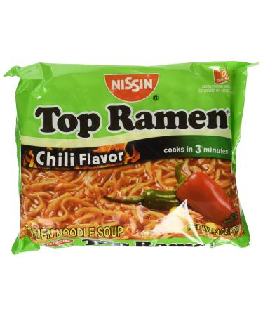 Nissin Chili Flavor Instant Soup, 3 oz, 24 ct 3 Ounce (Pack of 24)