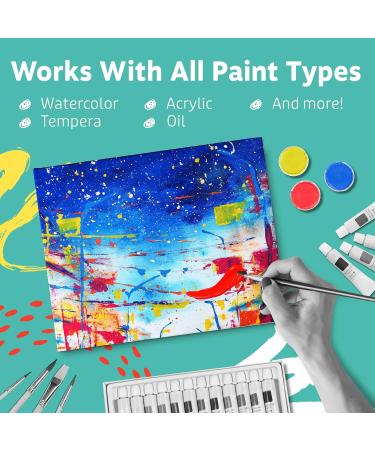 Artlicious 8x10 Blank White Canvas Boards - Pack of 12 | 100% Cotton Art Panels for Oil, Acrylic & Watercolor Paint - Buy Online on SooperMarket.com