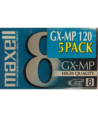 Maxell GX-MP 8mm 120 Minute Camcorder Videotapes (5-pack)