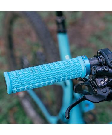 Funn Holeshot Mountain Bike Grips - Lightweight Ergonomic Handlebar Grips with Single Lock On Clamp for MTB/BMX - Purple - Buy Online on SooperMarket.com