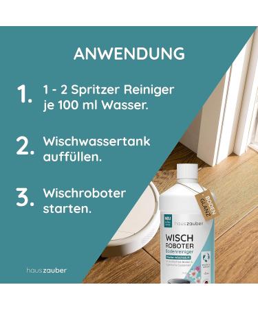 Hauszauber KO Floor Cleaner 1000 ml | Eco-Friendly Quick-Drying Concentrate for Laminate Parquet & PVC - Fresh Fragrance Streak-Free Low Foam - Buy Online on SooperMarket.com