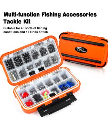 PLUSINNO 253pcs Fishing Accessories Kit with Tackle Box - Fishing Lures, Hooks, Spinner Blade - Perfect Gear for Bass, Bluegill, Crappie - Buy Online on SooperMarket.com