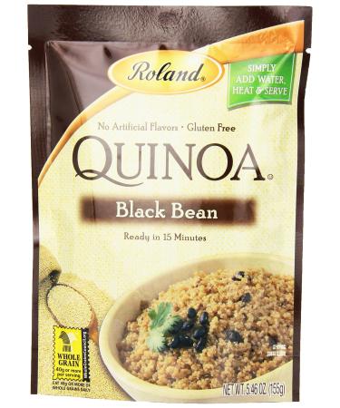 Roland Quinoa, Black Bean, 5.46 Ounce (Pack of 6) Black Bean Pack of 6
