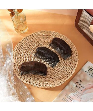 3-Piece Hair Bun Clip & Styling Insert Tool Set for Women - Black, Light Brown, Dark Brown - Buy Online on SooperMarket.com