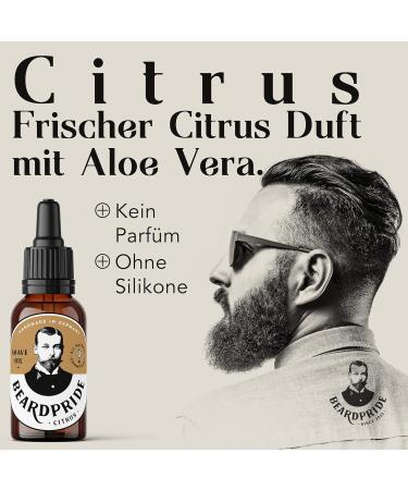 Beardpride Men's Razor & Shaving Oil Set | 100% Natural Citrus Care | Well-Groomed Shave | International Shipping - Buy Online on SooperMarket.com