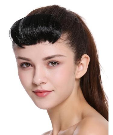 WIG ME UP TYP-760-1 Clip-In Micro Bangs - Short Straight Curved Black Hairpiece for Instant Style - Buy Online on SooperMarket.com