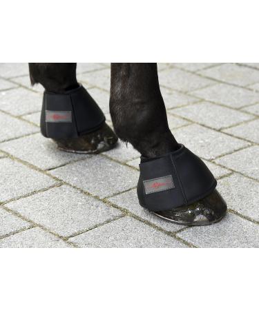 Kerbl Protecto Bell Boots - Premium Black Pair for Thoroughbreds | International Shipping Available - Buy Online on SooperMarket.com