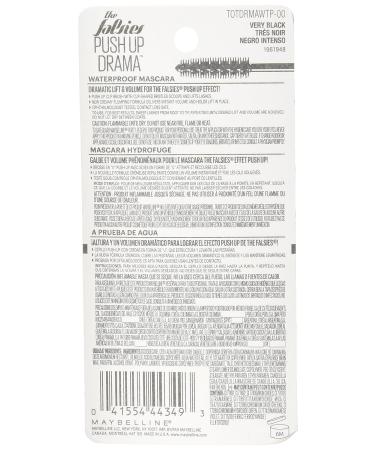Maybelline The Falsies Push Up Drama Waterproof Mascara | Very Black | 0.32 fl. oz - Buy Online on SooperMarket.com
