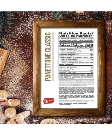 Bauducco Panettone Classic - Moist & Fresh Fruit Holiday Cake - Traditional Italian Recipe With Candied Fruit & Raisins  The Perfect Gift During the Holidays - 26.2oz 26.2 Ounce (Pack of 1) - Buy Online on SooperMarket.com