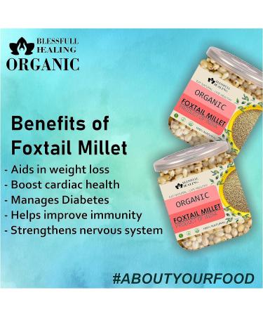 Blessfull Healing Organice Foxtail Millet 2 lb (907 Gram) - Buy Online on SooperMarket.com