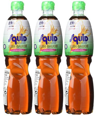 Buy Squid Fish Sauce - 77% Anchovy Extract 700ml (Pack of 3) - Premium Quality | International Shipping - Buy Online on SooperMarket.com