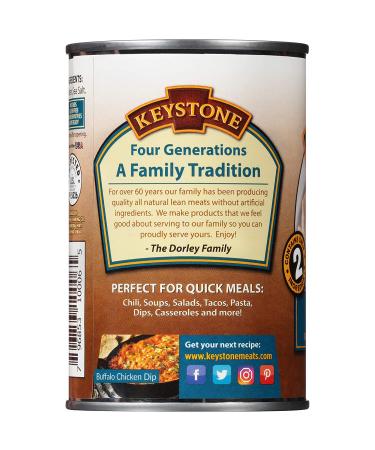 Keystone Meats All Natural Canned Chicken - 14.5 oz | Premium Quality, Convenient & Ready-to-Eat - Buy Online on SooperMarket.com