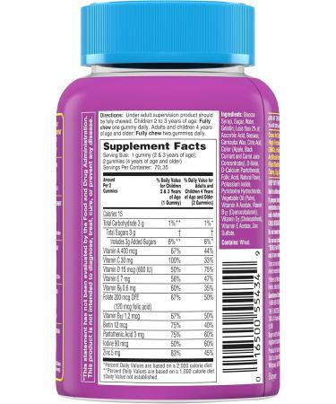 Buy Flintstones Children's Complete Multivitamin Gummies - 70 Count | Top-Rated International Shipping - Buy Online on SooperMarket.com