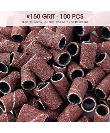 AORAEM 100PCS Nail Sanding Bands Set for Nail Drill - Professional 2.35mm Mandrel Bit for Gel Manicures and Pedicures - Buy Online on SooperMarket.com
