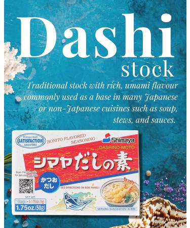Dashi Stock Powder Bundle (50g x 2) | Shimaya Bonito Dashi Powder - Essential Seasoning for Japanese Noodles & Udon - Buy Online on SooperMarket.com