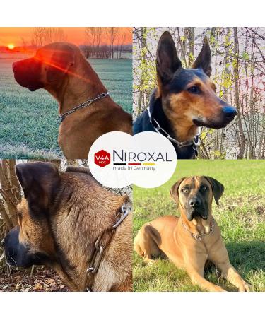 Rust-free combination chain for dogs the original with pull stop stainless steel dog chain collar long link 4 mm thick length 59 cm dog necklace with pull limiter Gesamtl nge: 59 cm Thickness: 4 mm - Buy Online on SooperMarket.com