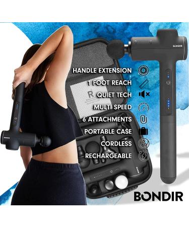 Bondir R2 Massage Gun - Percussion Deep Tissue Back Massager with Extension Handle - Buy Online on SooperMarket.com