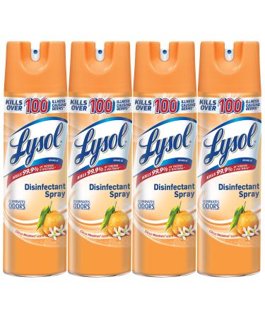Lysol Disinfectant Spray, Citrus Meadows, 76oz (4X19oz)