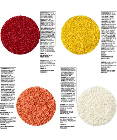 Wilton Rainbow Jimmies Sprinkles 8-Piece Dessert Decorating Set - Colorful Decorative Toppings for Cakes, Cupcakes, and Cookies - Buy Online on SooperMarket.com