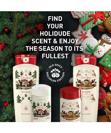 Old Spice Aluminum Free Deodorant for Men Holidudes Limited Edition 24/7 Holiday Freshness Odor Protection Stocking Stuffer Lumbersnack with Fresh Pine Scent 3.0 oz (Pack of 3) - Buy Online on SooperMarket.com