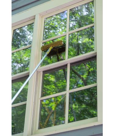 DocaPole Window Squeegee and Scrubber Combo Attachment with 3 Blades - Fits Any DocaPole - Single Pivot - Buy Online on SooperMarket.com