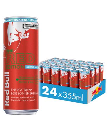 Red Bull Energy Drink Watermelon Sugarfree 355ml (24pk) 355ml (Pack of 24)