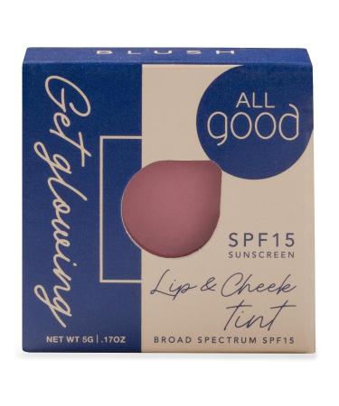All Good Get Glowing Lip & Cheek Tint - SPF 15 Vegan Mineral Face Makeup Blush - Buy Online on SooperMarket.com
