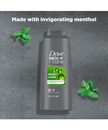 DOVE MEN + CARE 2-in-1 Shampoo & Conditioner - Fortifying Fresh & Clean with Caffeine 20.4 oz | Strengthen & Nourish Hair - Buy Internationally - Buy Online on SooperMarket.com