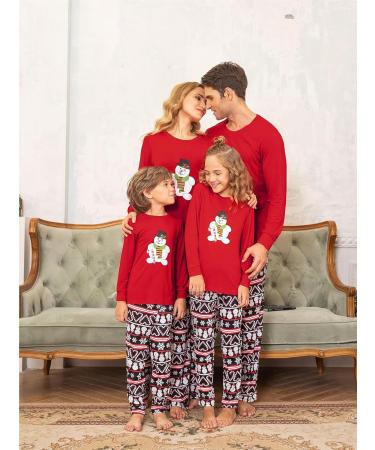 Ekouaer Christmas Family Pajamas Set - Red Nightwear for Men, Women & Kids (6 Years) - Buy Online on SooperMarket.com