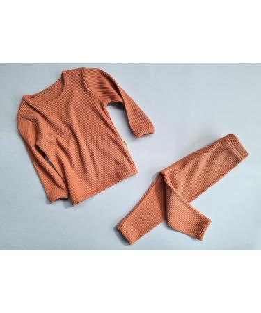 DreamBuy Ribbed Pyjama/Tracksuit/Loungewear in 20 Colors - Unisex Boys and Girls Pyjamas for Kids 6-7 Years - Leather Pink - Buy Online on SooperMarket.com