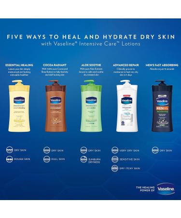 Vaseline Intensive Care Cocoa Radiant Body Lotion - 20.3 oz | Moisturizing & Nourishing Skincare | International Shipping Available - Buy Online on SooperMarket.com