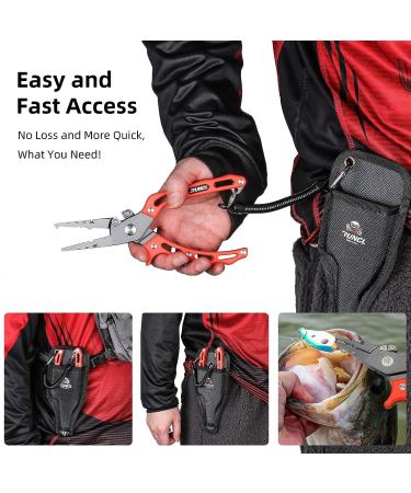 RUNCL Fishing Plier  Fish Lip Gripper Kit  Fishing Remover Extractor  Multi-Function Fishing Tools for Saltwater  Freshwater  Ice Fishing  Premium Fishing Gifts for Men A: 8" Orange Plier Gripper Kit - Buy Online on SooperMarket.com